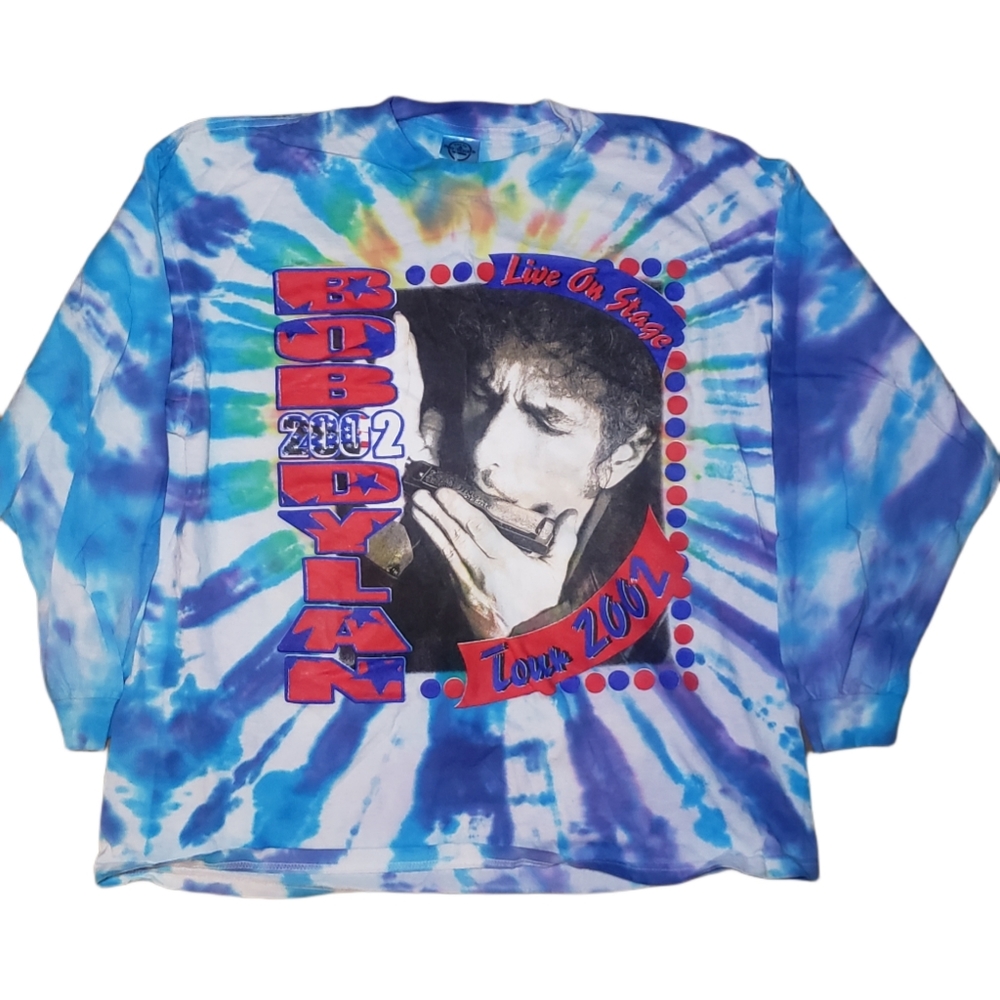 Bob Dylan Tour 2002 Shirt Size XL Tie Dye